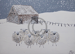 Sheep Paintings on Canvas